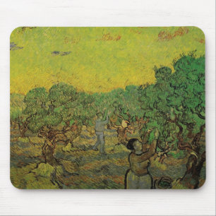 Olivenhaine mit Pickfiguren, Vincent van Gogh Mousepad