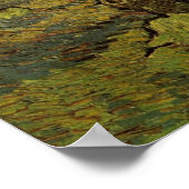 Olivenhaine mit Pickfiguren, Vincent van Gogh Poster (Ecke)