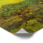 Olivenhaine mit Pickfiguren, Vincent van Gogh Poster (Ecke)