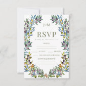 Olivenhaine RSVP Karte (Vorderseite)