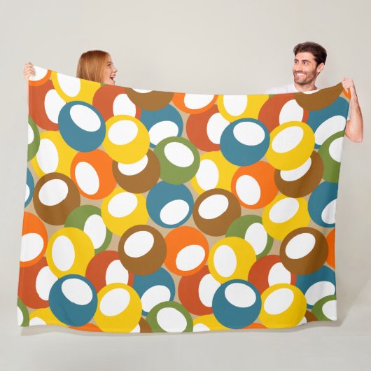 Olivenkreise der 1970er Jahre Fleecedecke (Beispiel)