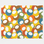 Olivenkreise der 1970er Jahre Fleecedecke (Vorderseite (Horizontal))