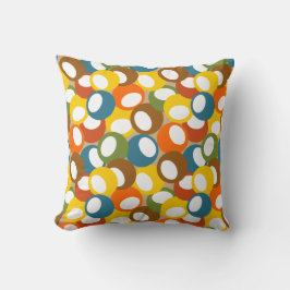 Olivenkreise der 1970er Jahre Kissen