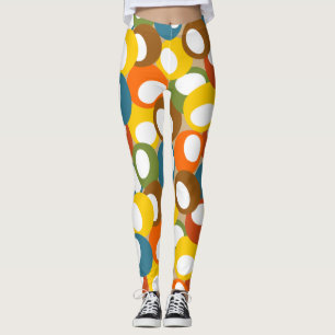 Olivenkreise der 1970er Jahre Leggings