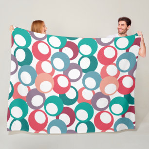 Olivenkreise Fleecedecke