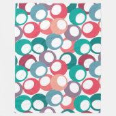 Olivenkreise Fleecedecke (Vorderseite)