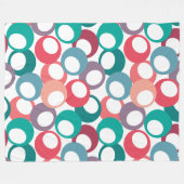 Olivenkreise Fleecedecke (Vorderseite (Horizontal))