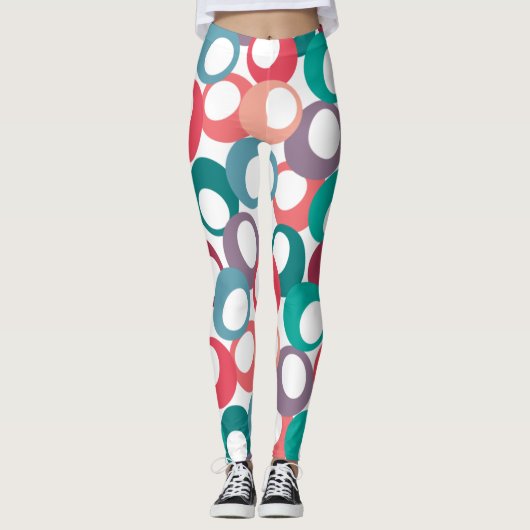 Olivenkreise Leggings (Vorderseite)