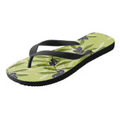 Olivenmuster Badesandalen (Schrägansicht)