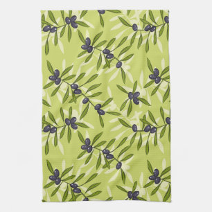 Olivenmuster Küchentuch