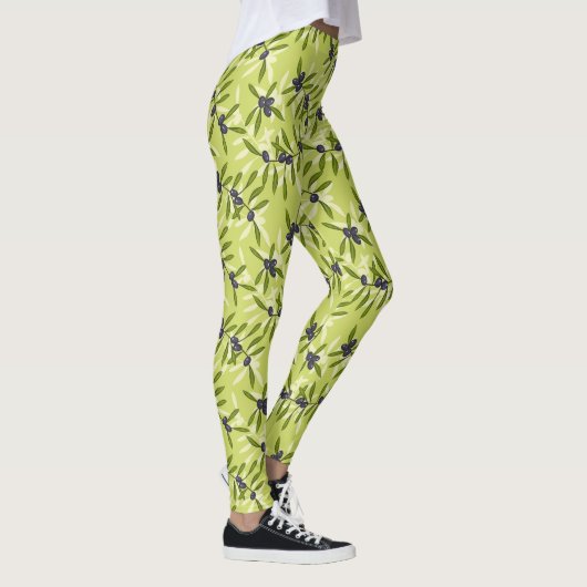 Olivenmuster Leggings (Rechts)