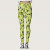 Olivenmuster Leggings (Vorderseite)