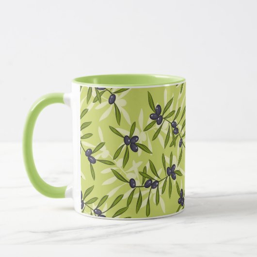 Olivenmuster Tasse (Links)
