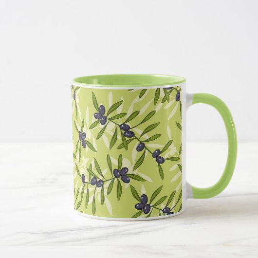 Olivenmuster Tasse (Rechts)