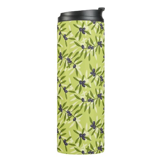 Olivenmuster Thermosbecher (Nach links gedreht)