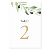 Olivenöl-Aquarell Tischnummer 2 (Rückseite)