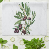 Olivenöl Blätter Griechische Insel Griechische Yia Geschirrtuch (Gefaltet)