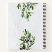 Olivenöl Blätter Griechische Insel Rezept Kochbuch Notizblock (Rückseite)