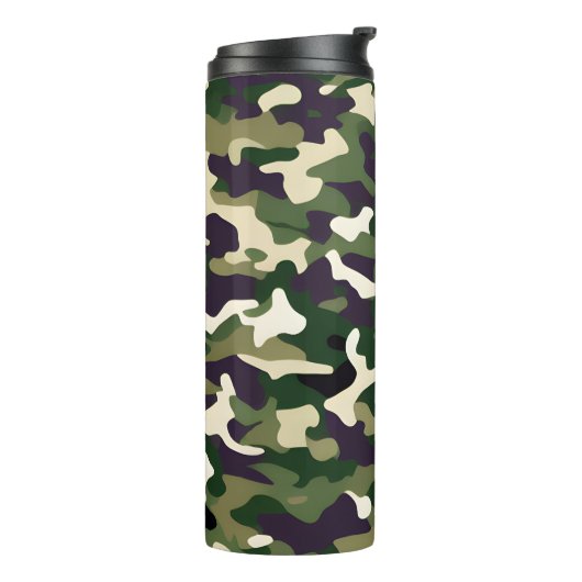 Olivenöl Camouflage Thermosbecher (Nach links gedreht)