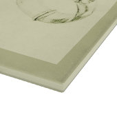 Olivenöl Carafe-Stillleben Schneidebrett (Ecke)