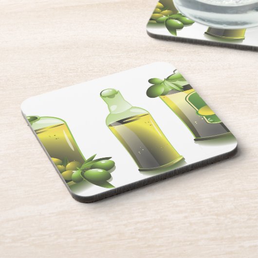 Olivenöl-EVOO für Koch Getränkeuntersetzer (Linke Seite)