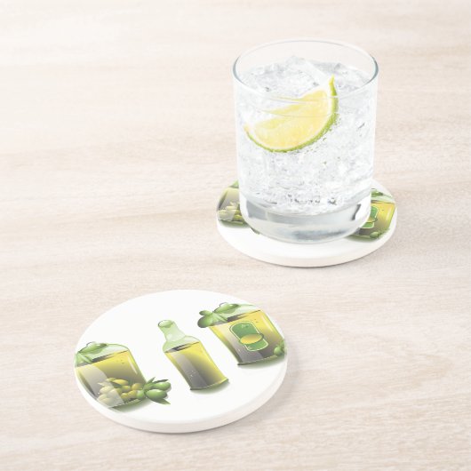 Olivenöl-EVOO für Koch Sandstein Untersetzer (Seite)