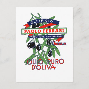 Olivenöl Ferrari Postkarte