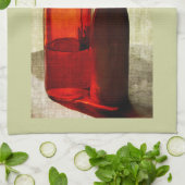 Olivenöl füllt Geschirrtuch ab (Gefaltet)