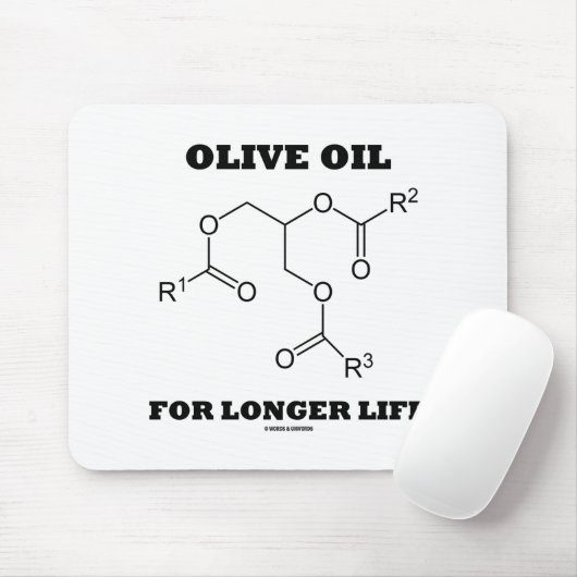 Olivenöl für längere Lebensdauer (Molekül) Mousepad (Mit Mouse)