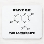 Olivenöl für längere Lebensdauer (Molekül) Mousepad (Vorne)