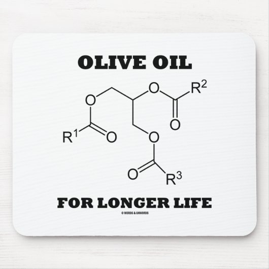 Olivenöl für längere Lebensdauer (Molekül) Mousepad (Vorne)