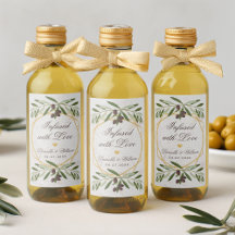 Olivenöl-Gastgeschenke Hochzeiten, die mit Liebe F