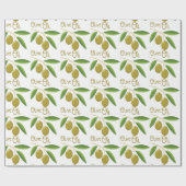 Olivenöl Geschenkpapier (Flach)