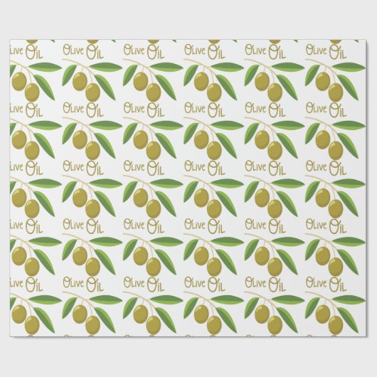 Olivenöl Geschenkpapier (Flach)