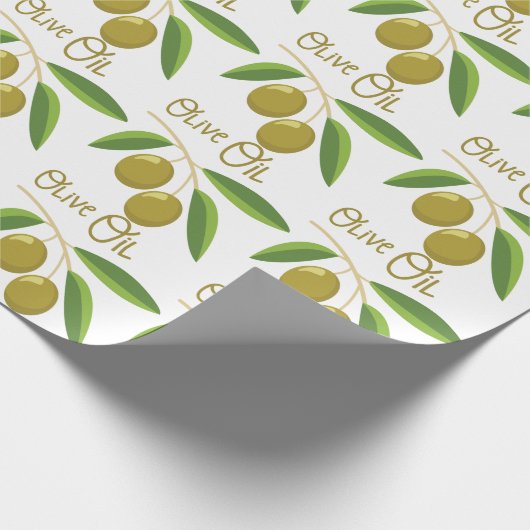 Olivenöl Geschenkpapier (Ecke)