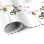 Olivenöl Geschenkpapier (Rolleneckpunkt)