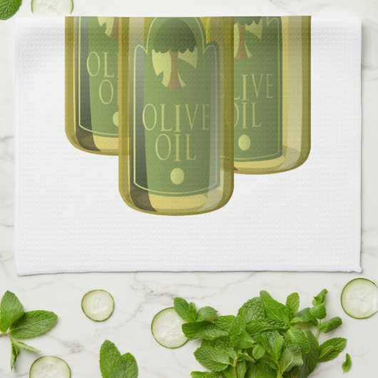 Olivenöl Geschirrtuch (Gefaltet)