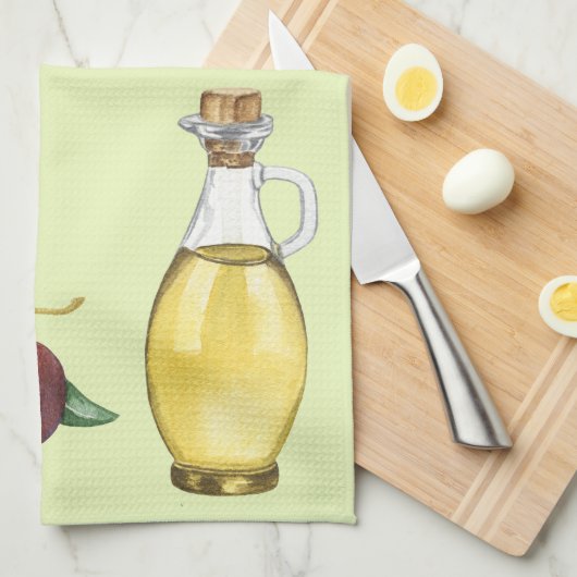 Olivenöl Geschirrtuch (Viertel Falte)