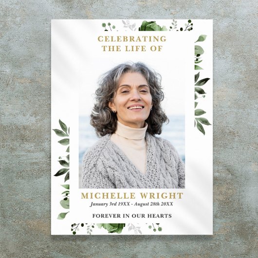 Olivenöl Grünes Foto Beerdigung der Lebenszeichen Poster