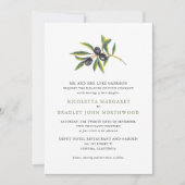 Olivenöl| Hochzeit Einladung (Vorderseite)