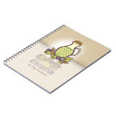 Olivenöl Kochbuch Rezept Notebook mit individuelle Notizblock (Linke Seite)