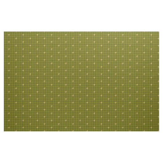 Olivenöl mit goldenem Akzent Hahnentrittmuster Stoff (Fat Quarter (45,7 x 55,9 cm))