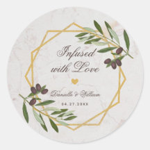 Olivenöl mit Liebe Foliage-Gastgeschenke Hochzeite