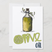 Olivenöl Mittelmeer Gesunde Bio ز ي ت ز ي ت و ن Einladung (Vorderseite)