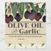 Olivenöl personalisiert Zuhause Weinetikett (Einzelnes Label)