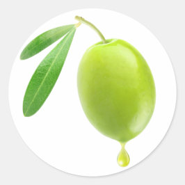 Olivenöl Runder Aufkleber
