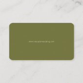 Olivenöl und Elfenbein | Rose Hochzeitskleid Code Begleitkarte (Rückseite)
