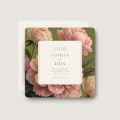 Olivenöl und Elfenbein | Vintage Rose Einladung