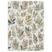 Olivenöl und Kräuter Minimal Elegante Personalisie Klemmbrett (Rückseite)