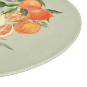 Olivenöl und Orange: Schneidebrett (Ecke)